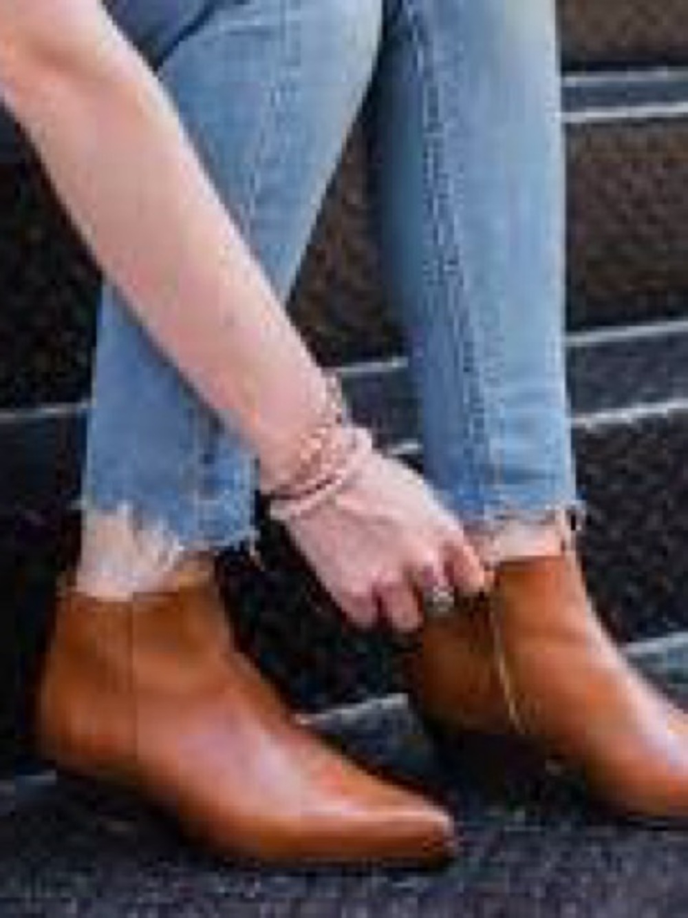 Thursday Boot Company Downtown Bootie Toffee Tan Leather Ankle Boots Size 9.5